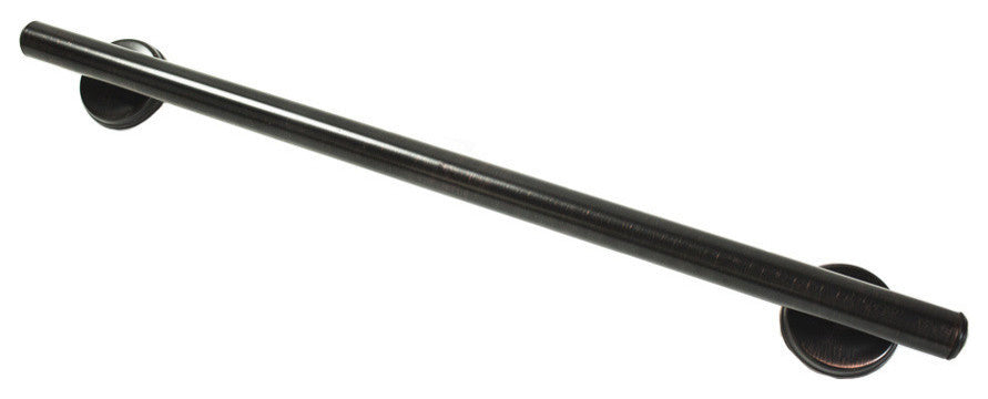 Grabcessories Decorative Special 29" Straight Grab Bar w/ Slanted Ends & Long Rubber Nubby Grip