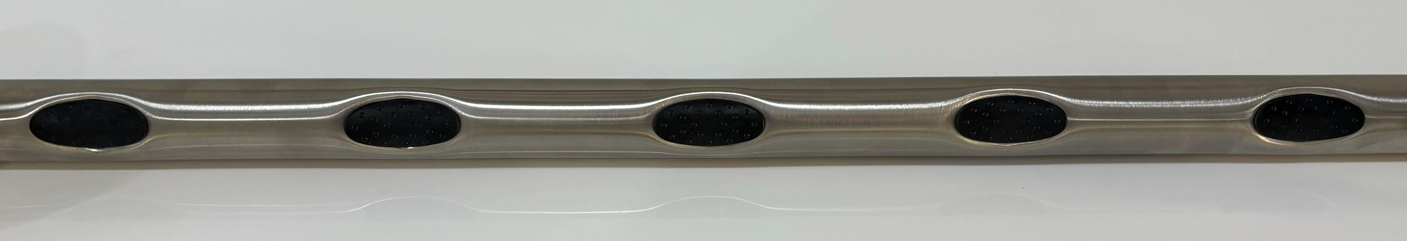 Grabcessories by LiveWell 32" Straight Dec Grab Bars with Angled Ends, Long Grip & FREE MOUNT DADDY HOLLOW WALL ANCHORS (2)