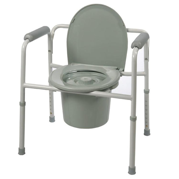 Direct Supply® Commode, 3-in-1, Folding, Elongated Seat