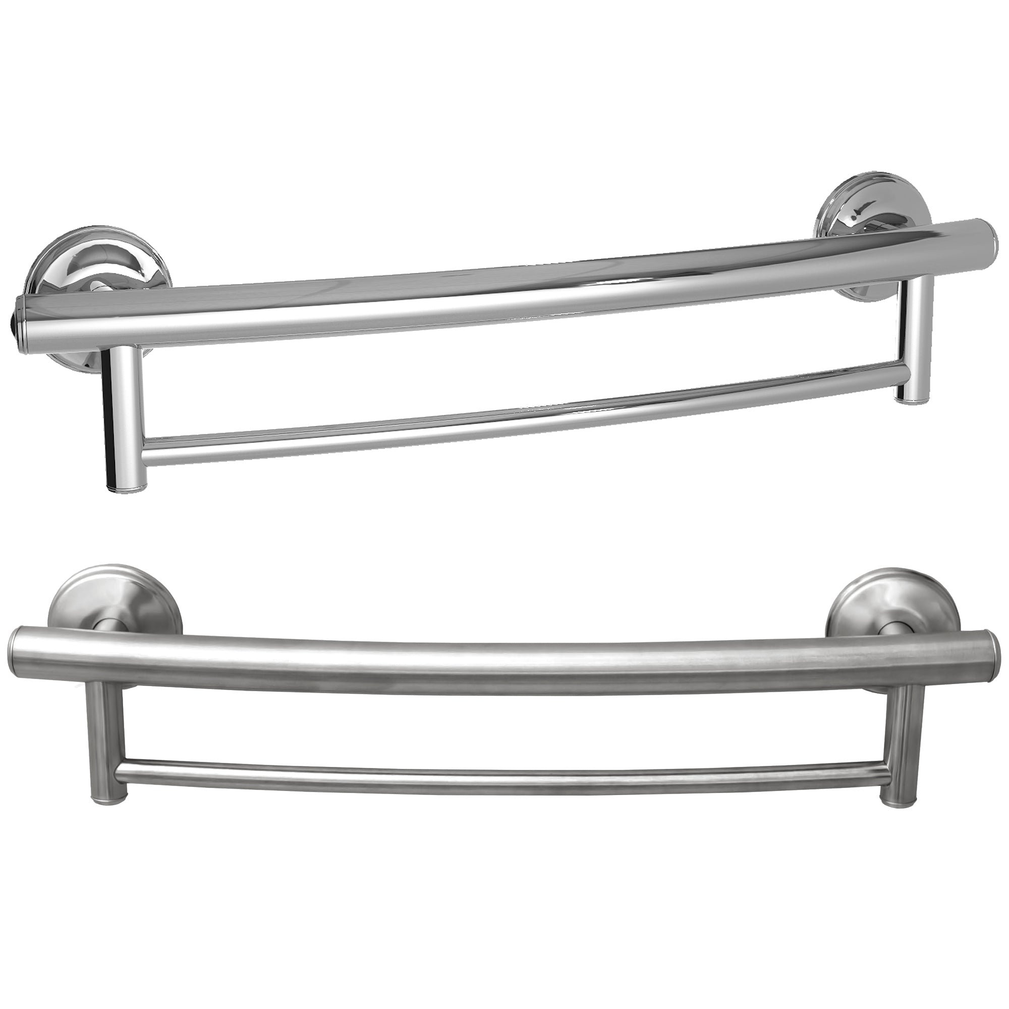 Grabcessories by LiveWell 2-in-1 grab bars towel bar in stylish bathroom