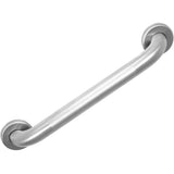 18 inch ADA Compliant Grab Bar Peened Grip 1 1/2 inch Diameter, Twist Covers & Mounting Hardware Included
