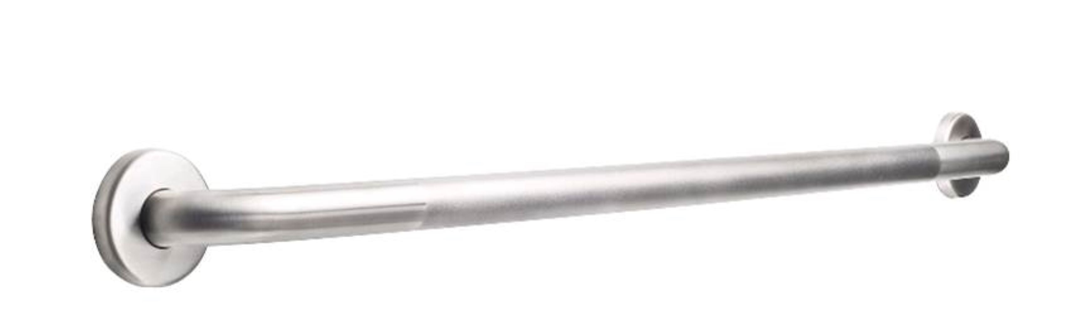 LiveWell 48" ADA Compliant Peened Grip Grab Bar, 18 Gauge, 304 Stainless, Model# LW-48X150-PN