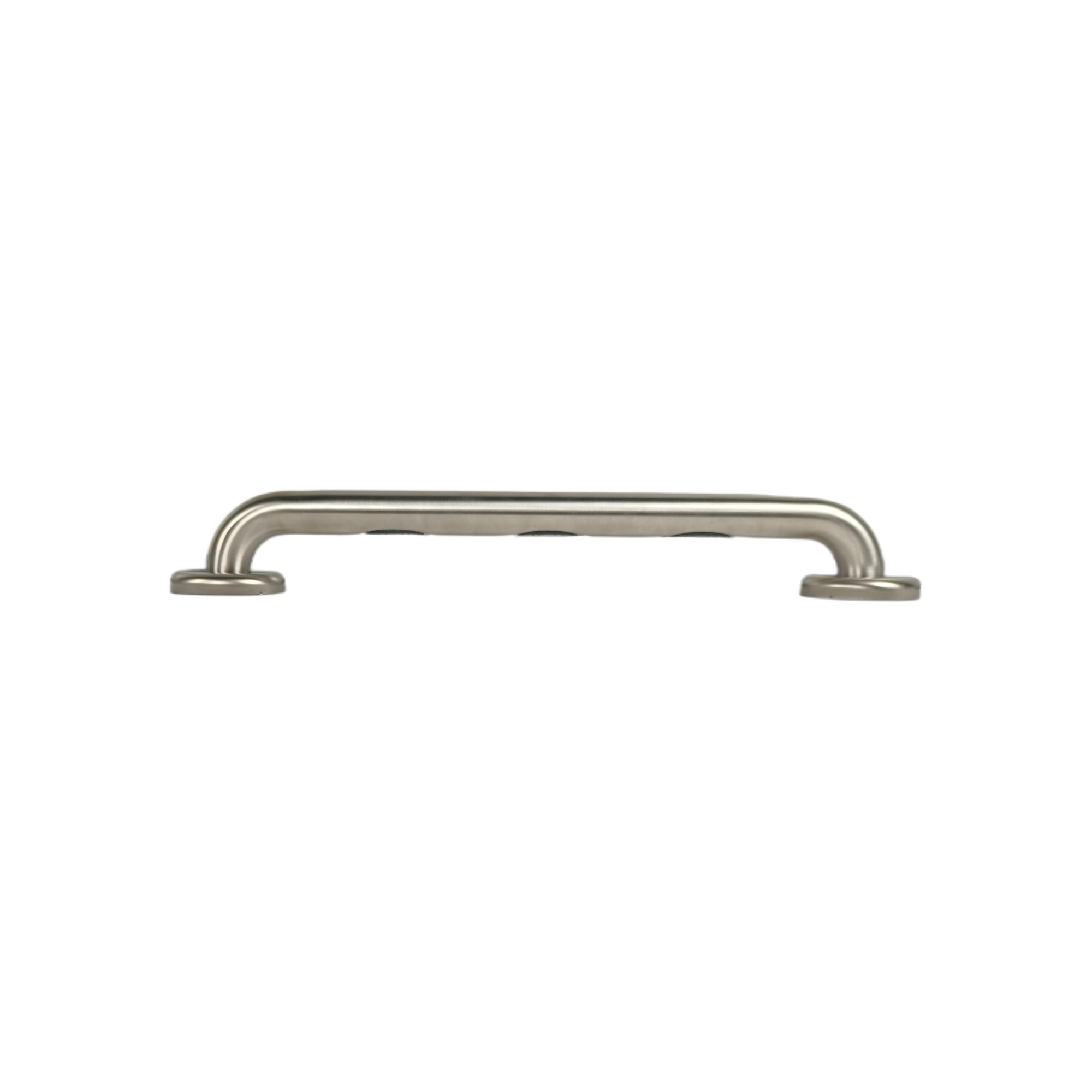 Grabcessories by LiveWell 18" ADA Compliant Grab Bars with EZ Clean Rubber Nubby Grips & EZ Install Flange Hole Pattern 1-1/4" Diameter with Twist Covers & 6 Screws