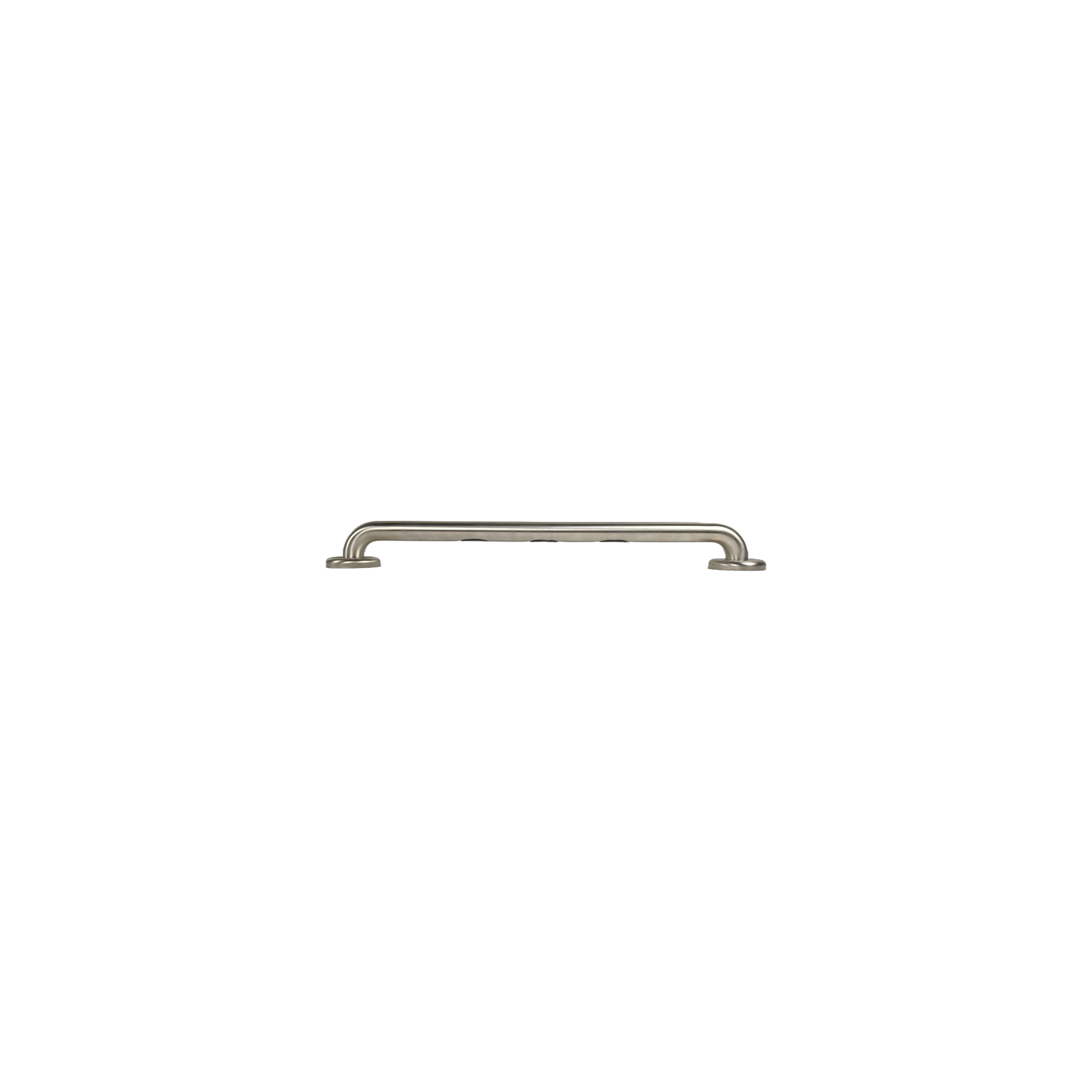 Grabcessories by LiveWell 24" ADA Compliant Grab Bars with EZ Clean Rubber Nubby Grips & EZ Install Flange Hole Pattern 1-1/4" Diameter with Twist Covers & 6 Screws