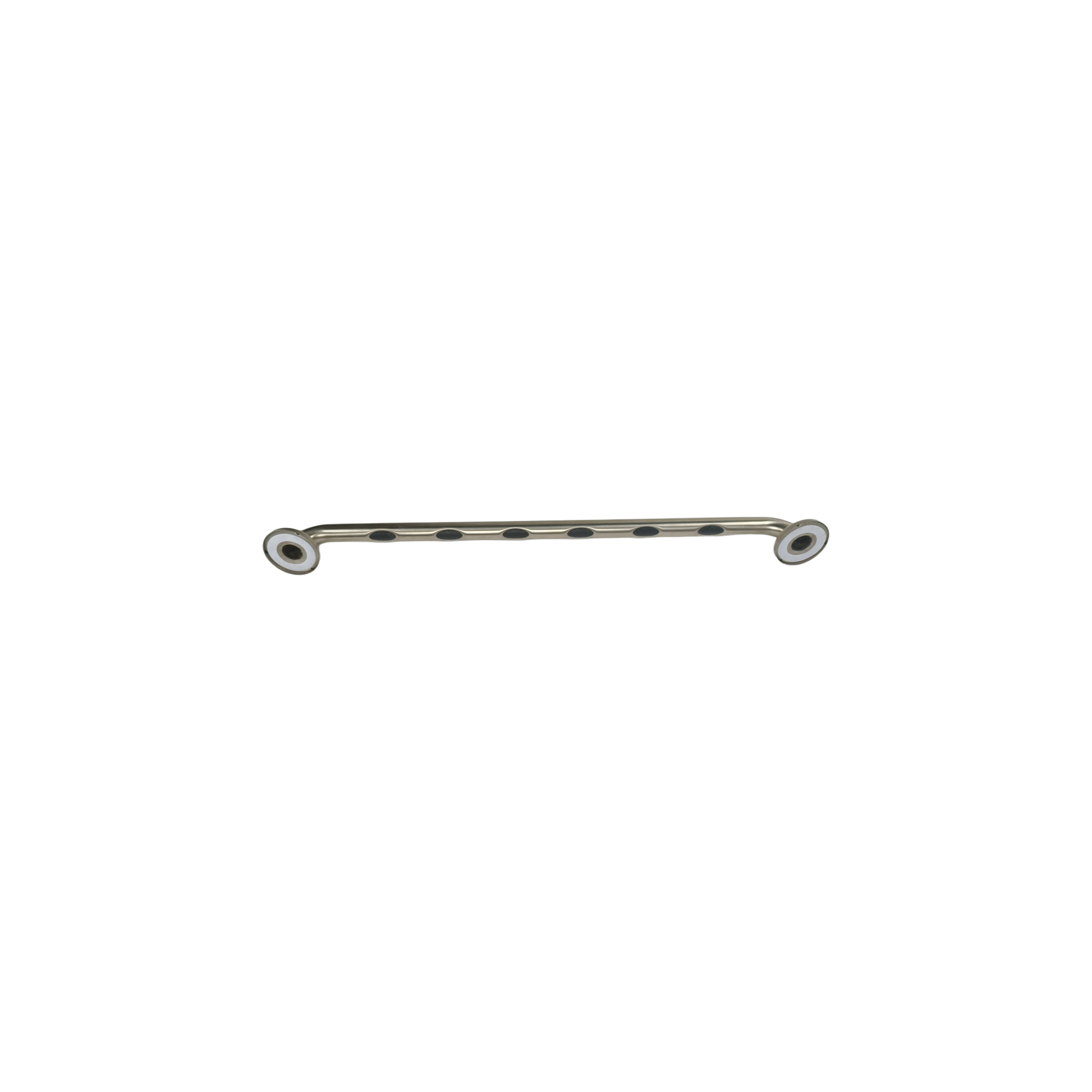 Grabcessories by LiveWell 32" ADA Compliant Grab Bars with EZ Clean Rubber Nubby Grips & EZ Install Flange Hole Pattern 1-1/4" Diameter with Twist Covers & 6 Screws