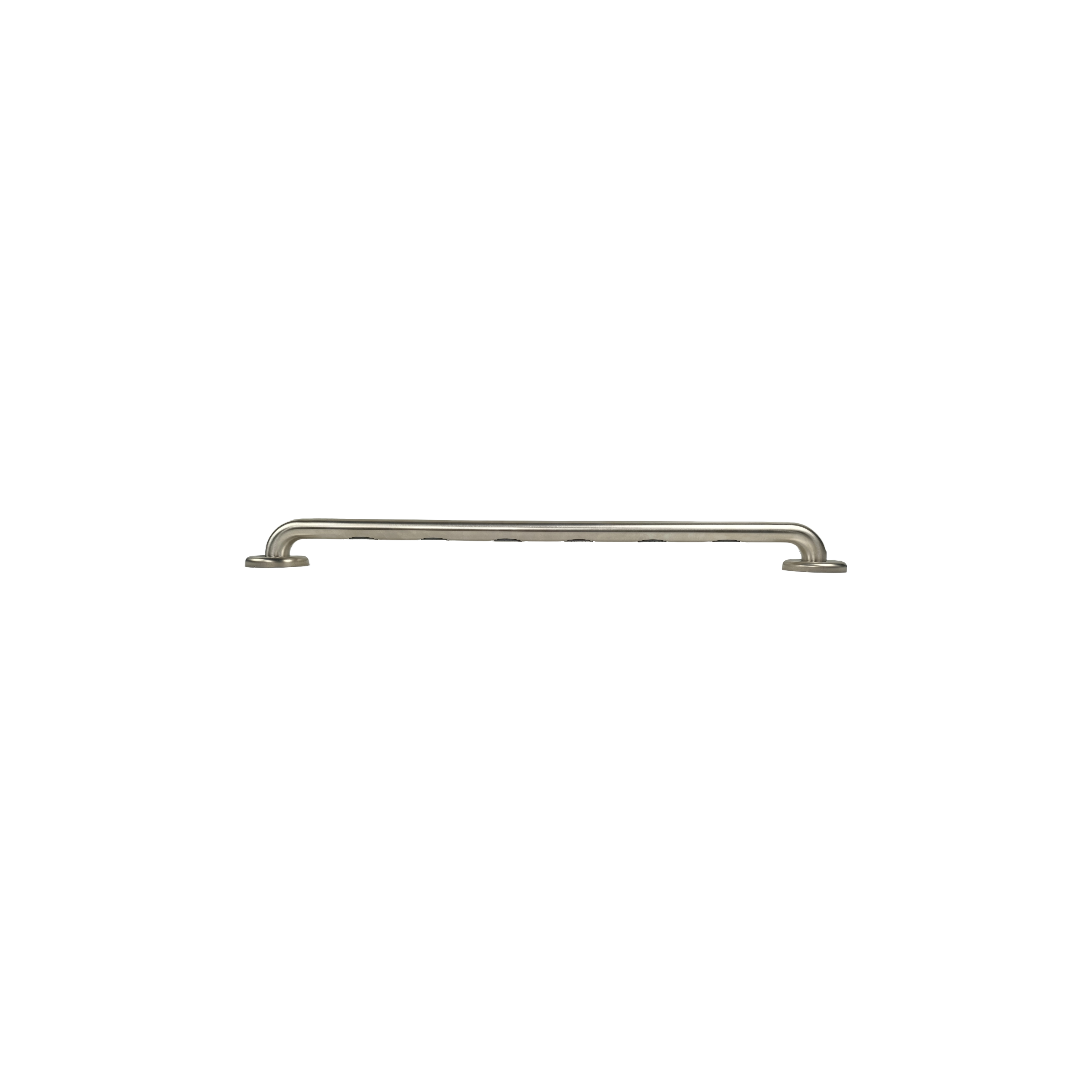 Grabcessories by LiveWell 32" ADA Compliant Grab Bars with EZ Clean Rubber Nubby Grips & EZ Install Flange Hole Pattern 1-1/4" Diameter with Twist Covers & 6 Screws