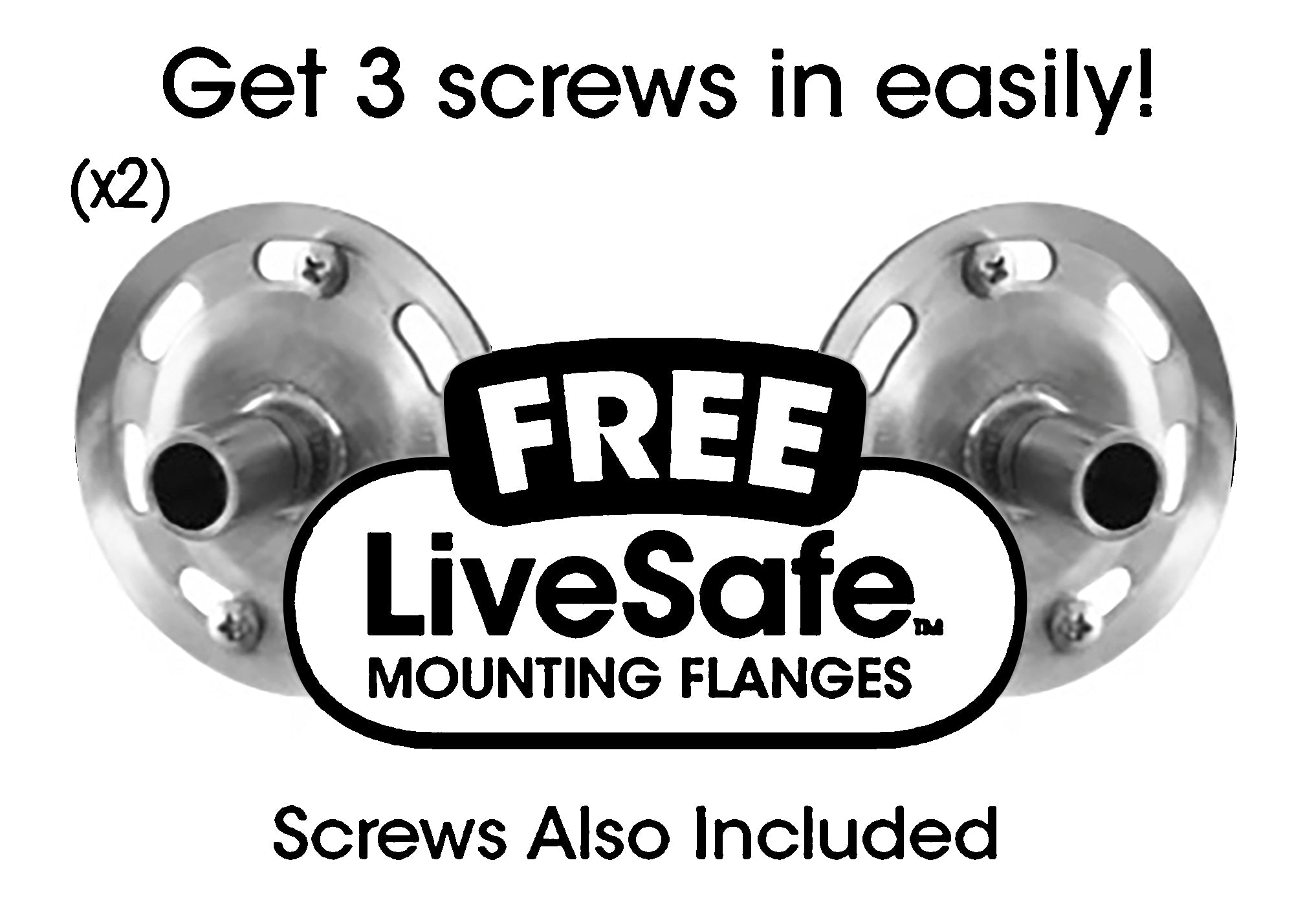 LiveWell LiveSafe mounting flanges