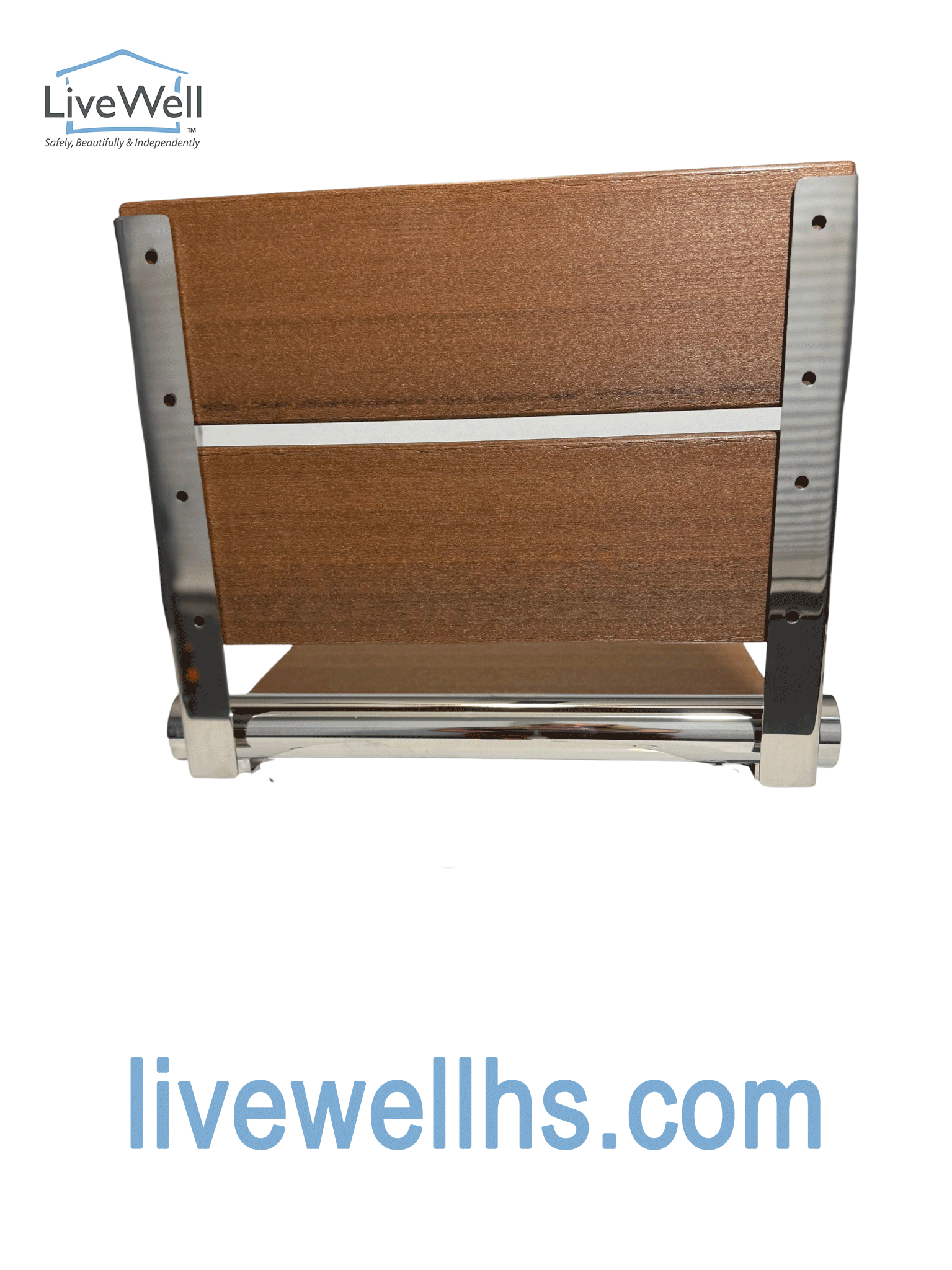 18" Beautiful Plastic Wood Fold Down Seats