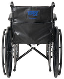 Panacea® Standard Wheelchair, Vinyl - Seat Width: 18 in Seat Depth: 16 in Armrest Style: Removable Desk Front Rigging Style - (Elevating Legrest or Swingaway Footrest Option)