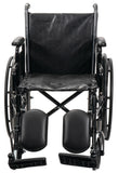 Panacea® Standard Wheelchair, Vinyl - Seat Width: 18 in Seat Depth: 16 in Armrest Style: Removable Desk Front Rigging Style - (Elevating Legrest or Swingaway Footrest Option)