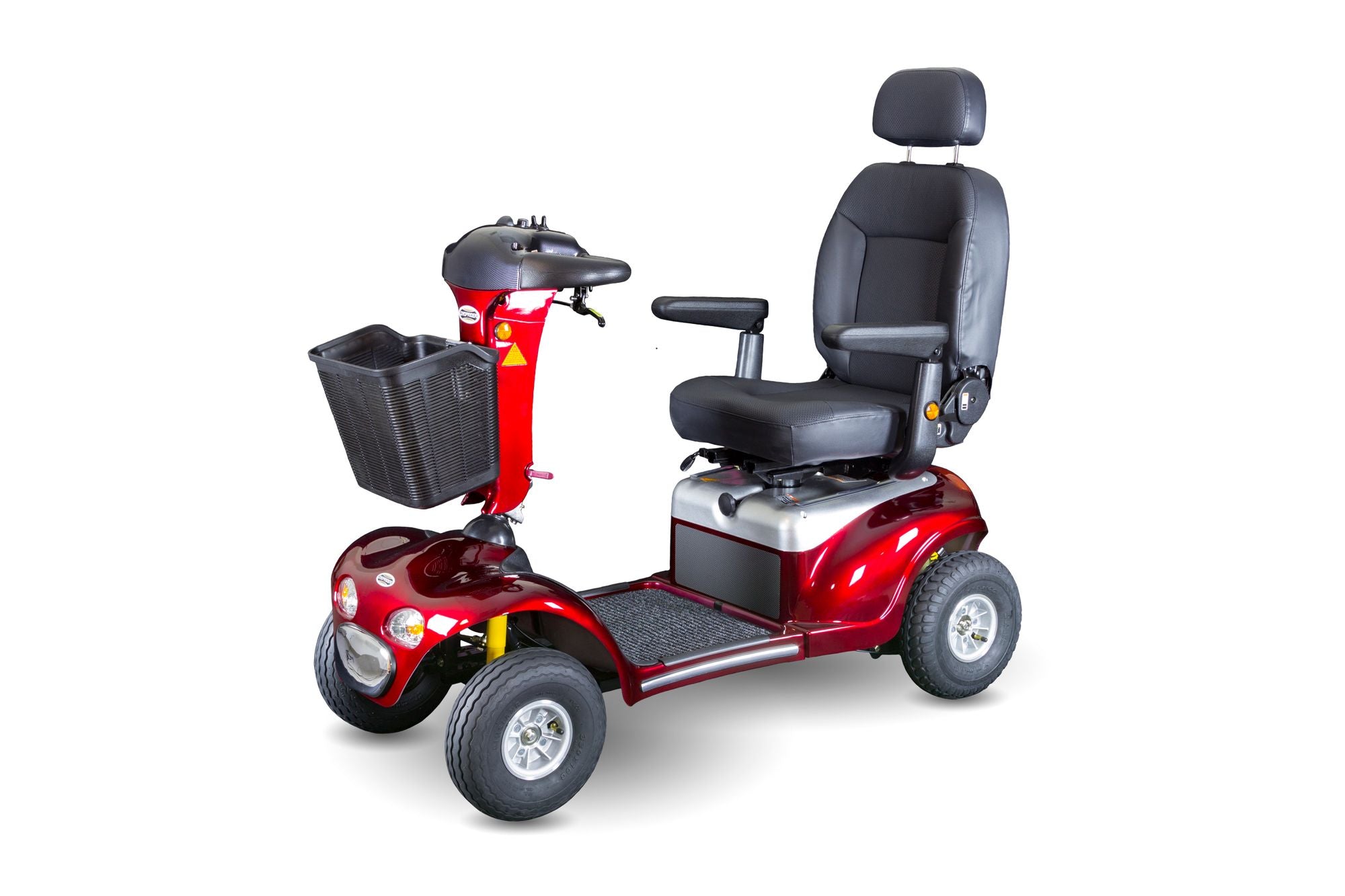 Side view of the Shoprider Enduro XL4 showcasing its 20-inch swivel and reclining seat.