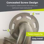 LiveWell 30 in. x 30 in. ADA Compliant L- Shaped Grab Bar in Satin Stainless Steel with Smooth Grip - 10 Pack