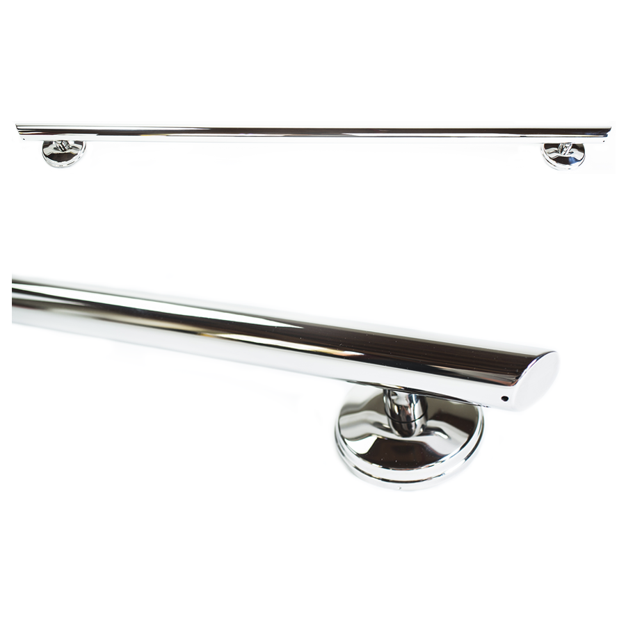 Grabcessories™ Decorative 42 inch Straight Grab Bar w/Angled End Grips