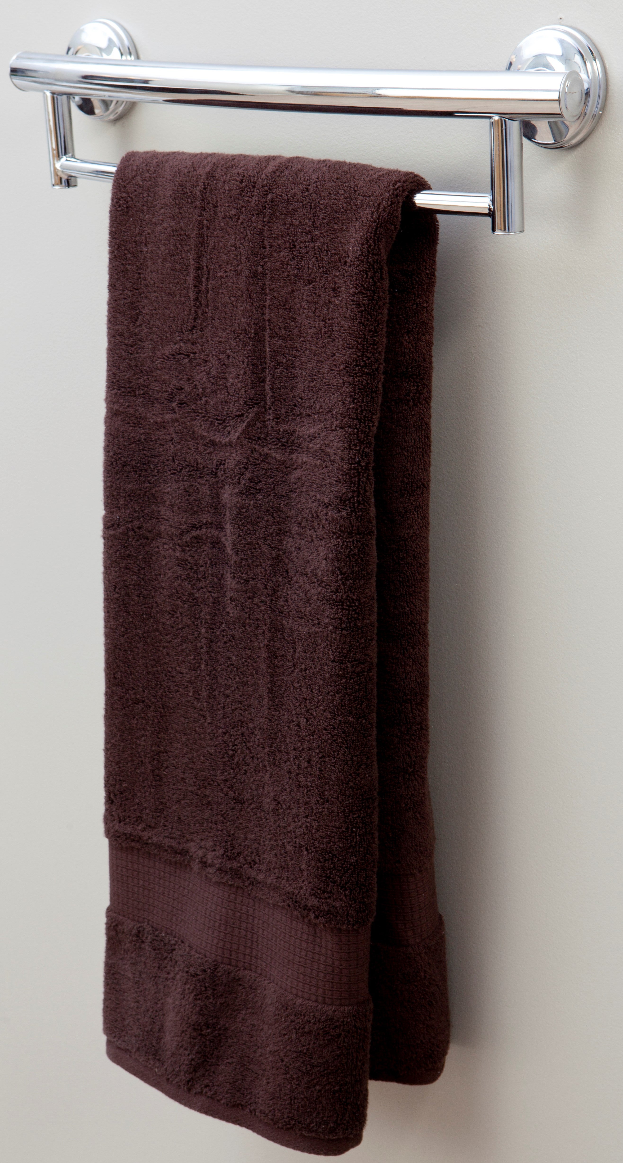 Grabcessories by LiveWell 2-in-1 grab bars towel bar in stylish bathroom
