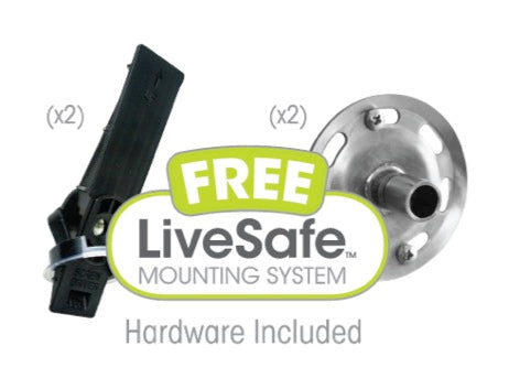 LiveWell Grab Bars LiveSafe mounting flanges and anchor