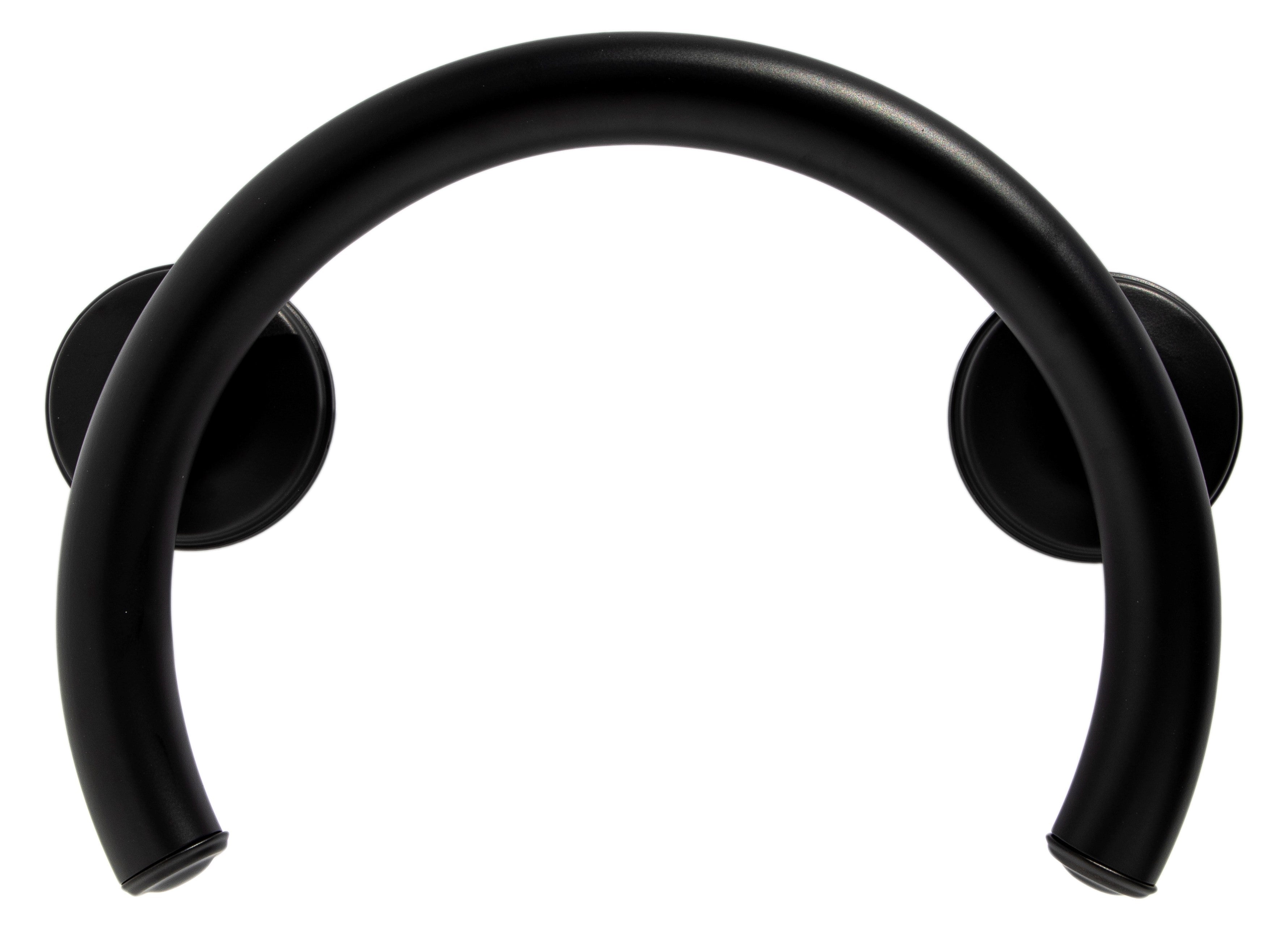 Grabcessories by LiveWell 2-in-1 tub/shower grab bars ring in modern bathroom, matte black