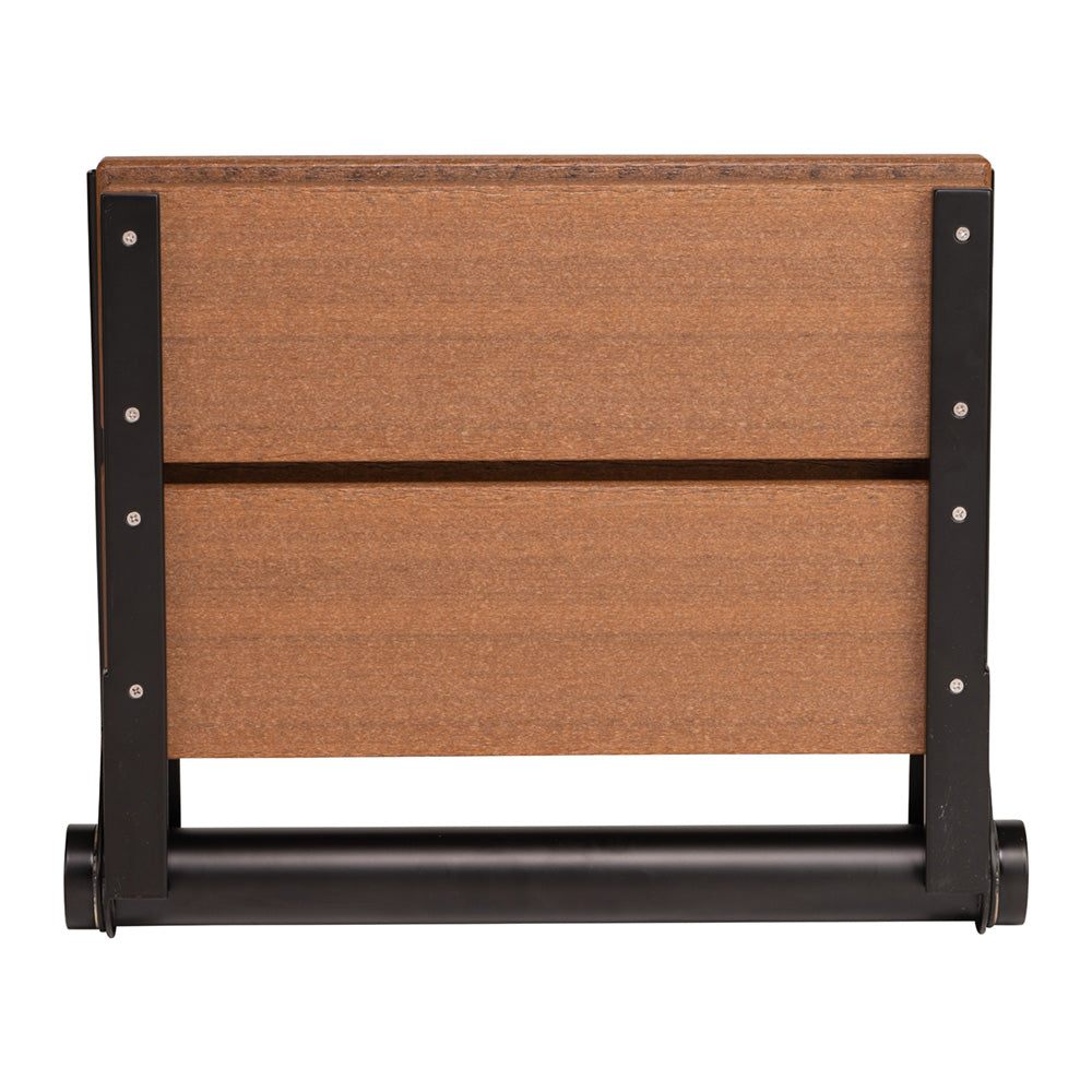 Bathcessories™ 18 inch Natural Wood Grain Composite Fold Down Shower Seat Collection