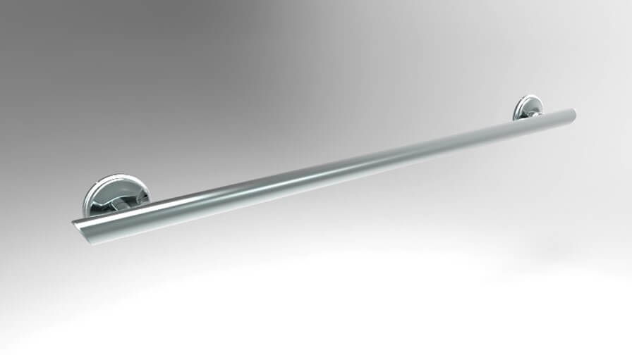 Grabcessories™ Decorative 42 inch Straight Grab Bar w/Angled End Grips