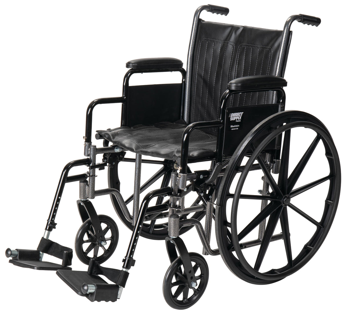 Copy of Panacea® Standard Wheelchair, Vinyl - Seat Width: 18 in Seat D ...