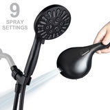 Grabcessories 3-in-1, 28 inch Decorative Grab Bar, Handheld Shower Slider Bar, 9 Spray Shower Wand, 72" Hose, and elbow - PRE-ORDERING FOR JULY 1