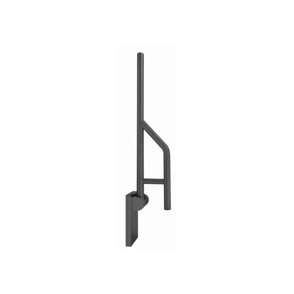 Grabcessories by LiveWell 31.5" stainless steel swing-up grab bars with a foldable design for accessibility and space-saving convenience. Available in multiple finishes.
