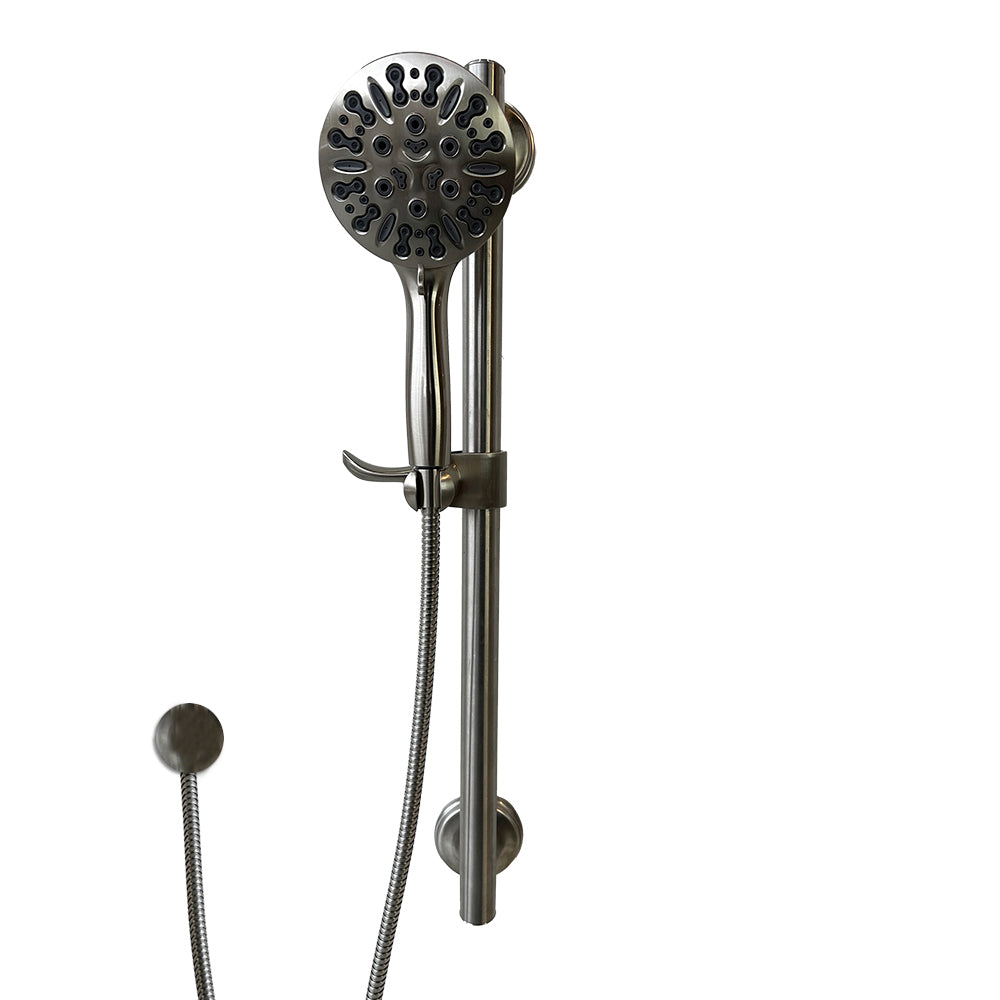 The LiveWell Quick Ship Shower Package, Brushed Nickel/Antique Mahogany