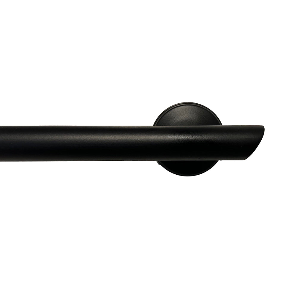 32 inch Straight Decorative Grab Bar w/ Angled Ends, Multiple Rubber Nubby Grips & FREE MOUNT DADDY Fasteners (2)