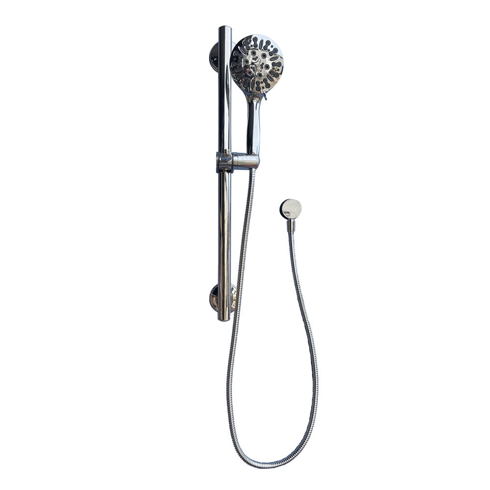The LiveWell Quick Ship Shower Package, Chrome/Antique Mahogany