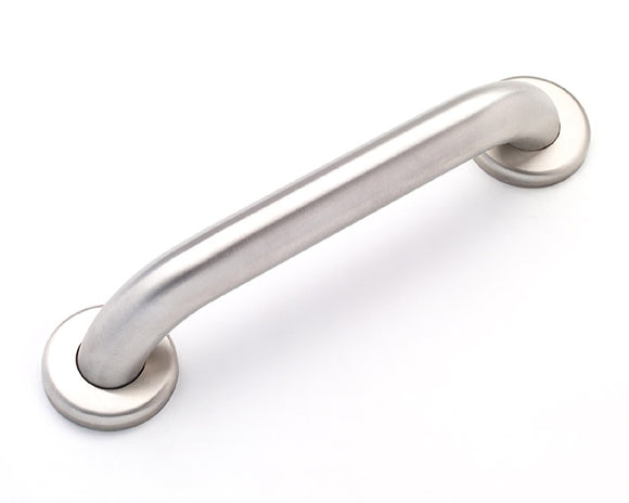 18 inch ADA Compliant Grab Bar Standard Smooth 1 1/2 inch Diameter Twist Covers & Mounting Hardware Included