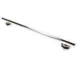 20 inch Straight Decorative Grab Bar with Capped Ends, Multiple Nubby Rubber Grips and FREE MOUNT DADDY Hollow Wall Fasteners (2)