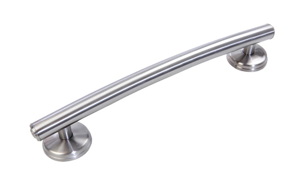 Grabcessories 16 inch Curved Transitional Grab Bar w/ Grips & Hollow Wall Anchors